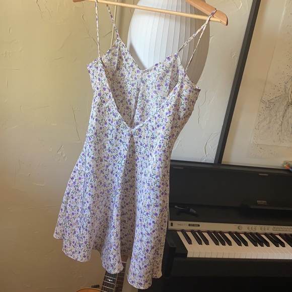 Vintage Silk slip floral dress - Picture 5 of 8